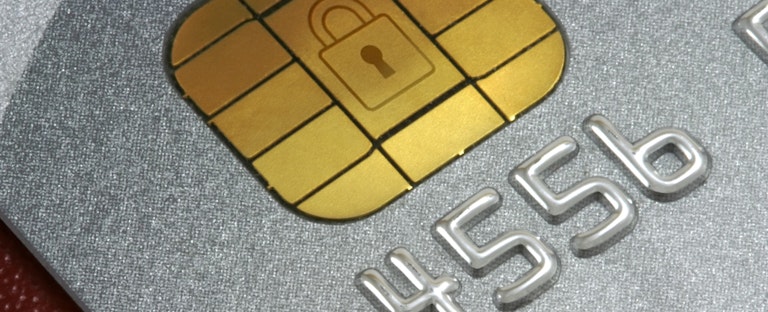 EMV credit card chip