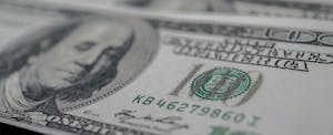 Closeup of a $100 bill