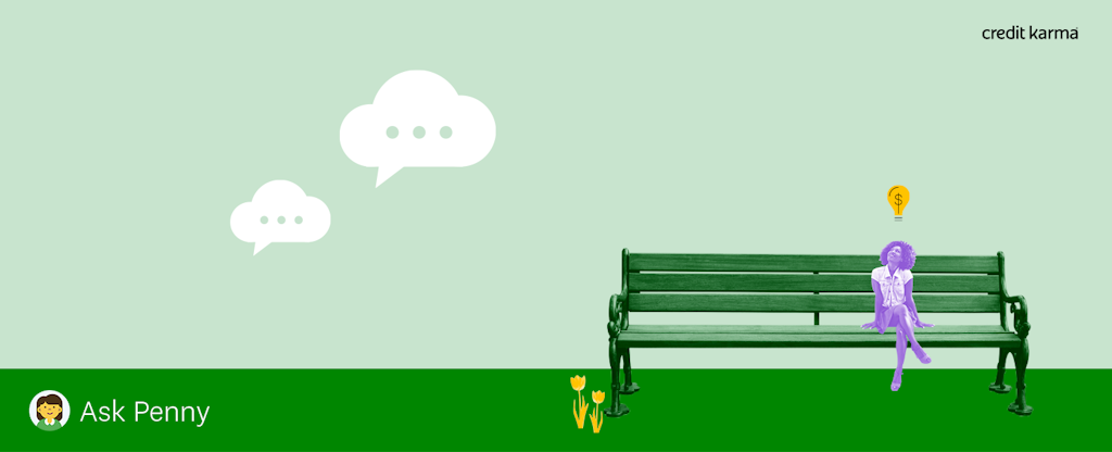 Illustration of a woman on a park bench