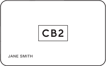 CB2 Credit Card