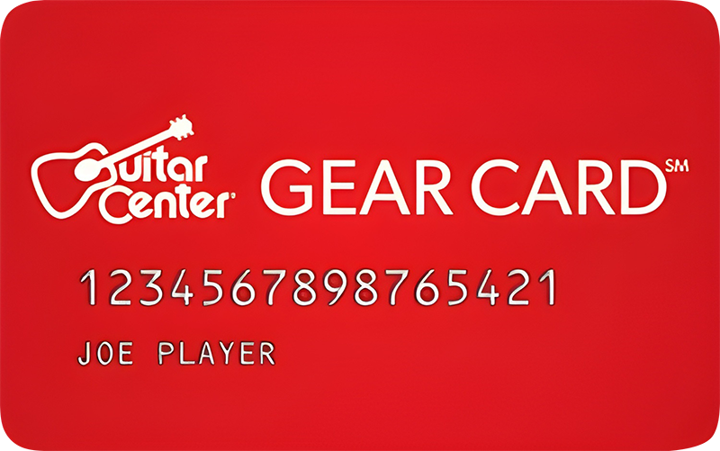 Guitar Center Gear Card