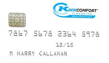 Residential KwikComfort® credit card