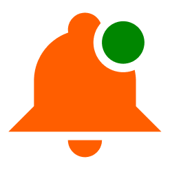 Bell with notice Bell with notice